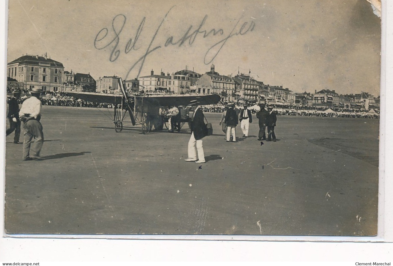 LES SABLES D'OLONNE : Aviation Edmon Gastinger Autographe - Etat - Sables D'Olonne