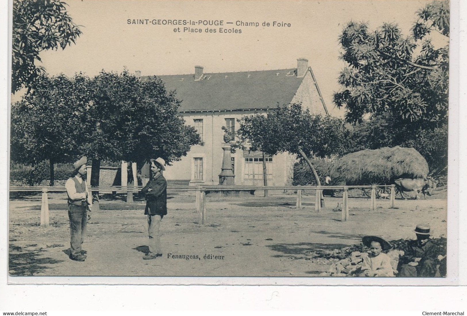 SAINT-GEORGES-la-POUGE : Champ De Foire Et Place Des Ecoles - Tres Bon Etat - Autres & Non Classés