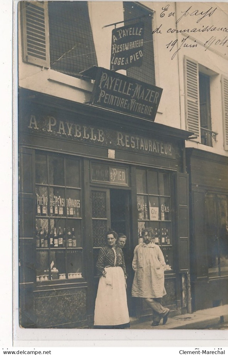 CARTE PHOTO A LOCALISER : A. Payelle Restaurant Loge à Pied, Mazer Peinture & Vitrerie - Etat - Foto