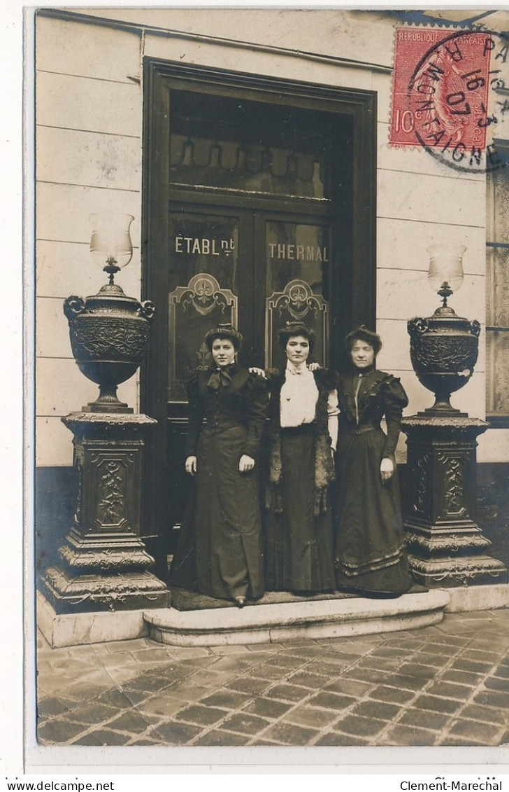 CARTE PHOTO A LOCALISER : Paris(?) Etablissement Thermal - Tres Bon Etat - Photos