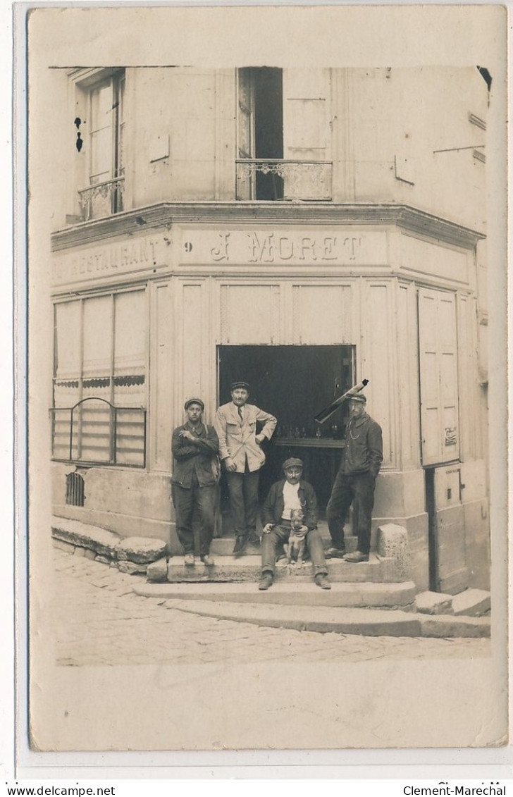 CARTE PHOTO A LOCALISER : Paris(?) Restaurant Moret - Tres Bon Etat - Photos