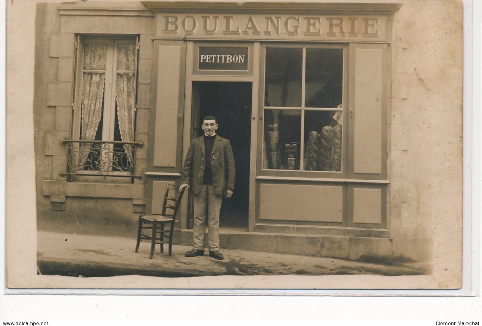 CARTE PHOTO A LOCALISER : Boulangerie, Petitbon - Tres Bon Etat - Photos