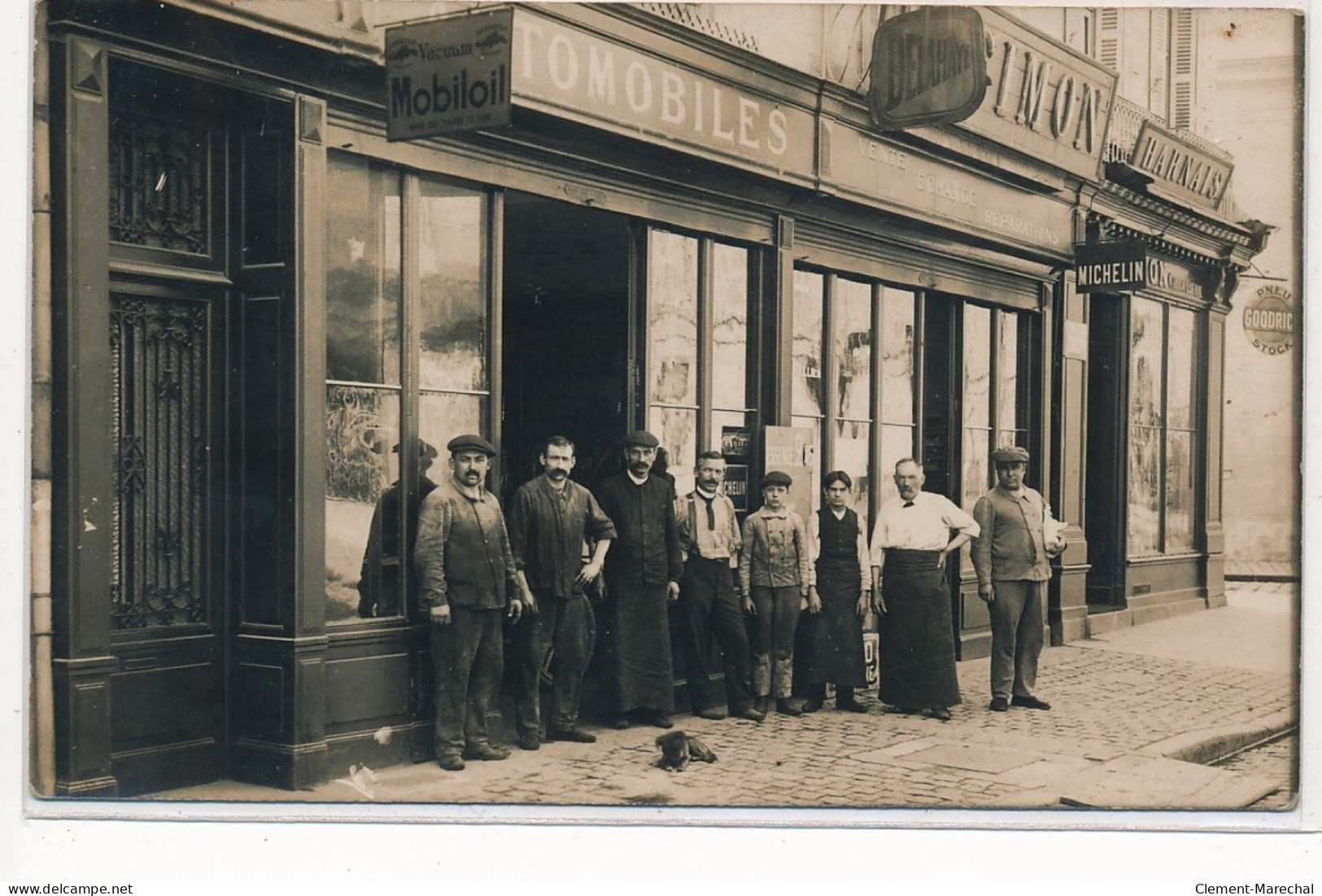 CARTE PHOTO A LOCALISER : Garage Automobile Simon Paris(?) - Tres Bon Etat - Photos