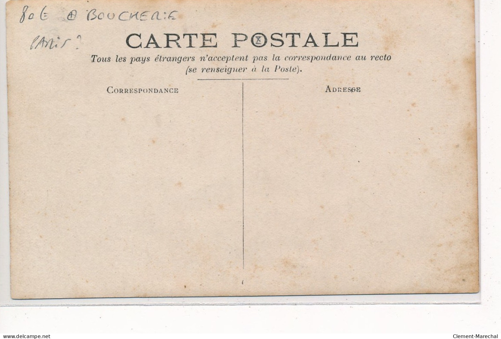 CARTE PHOTO A LOCALISER : Boucherie, Paris(?) - Tres Bon Etat - Photos