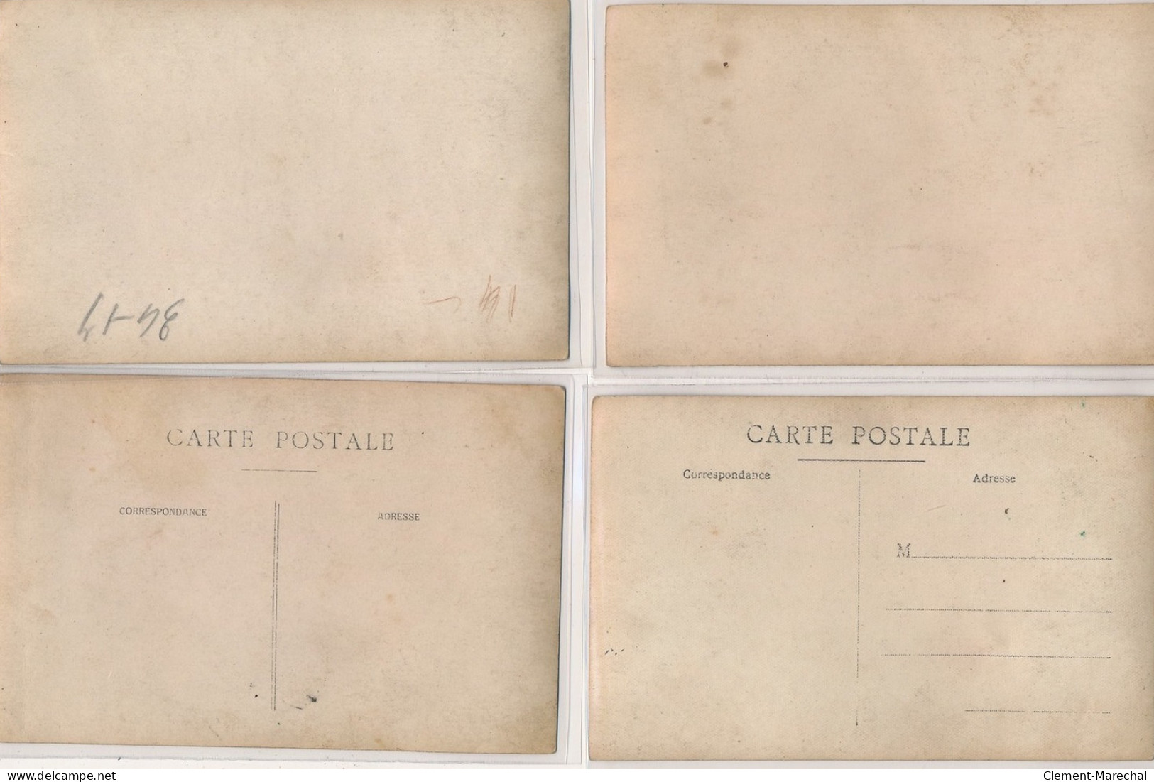 CARTE PHOTO A LOCALISER : Paris(?) Marechal-ferrand, Affiches De Cinema (lot De 5CPA) - Tres Bon Etat - Photos