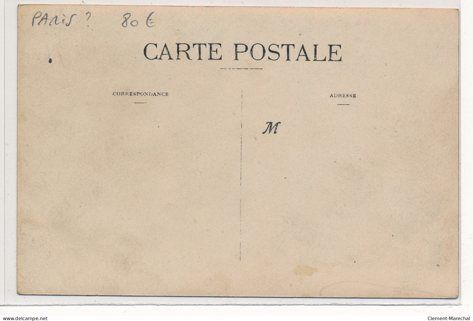 CARTE PHOTO A LOCALISER : Paris(?) Maison Mathieu, Cafe, Velo - Tres Bon Etat - Photos