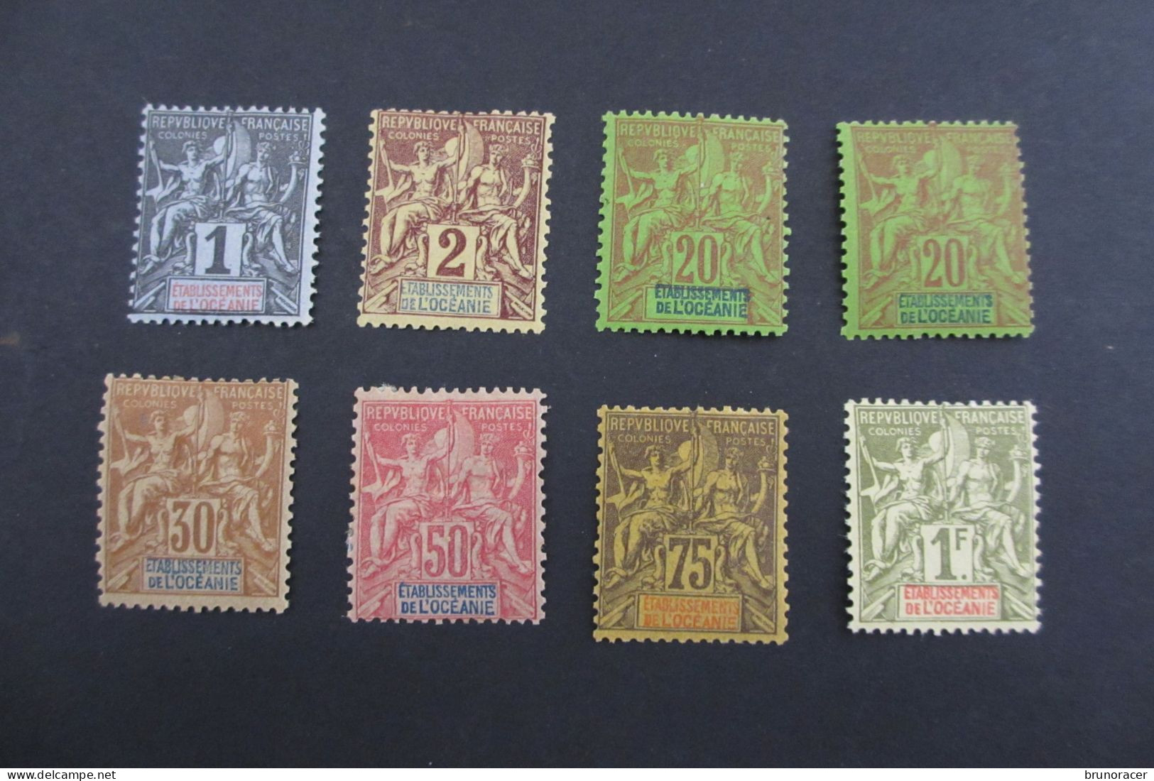 OCEANIE TYPE GROUPE  NEUF* TB COTE 105,50 EUROS VOIR SCANS - Unused Stamps