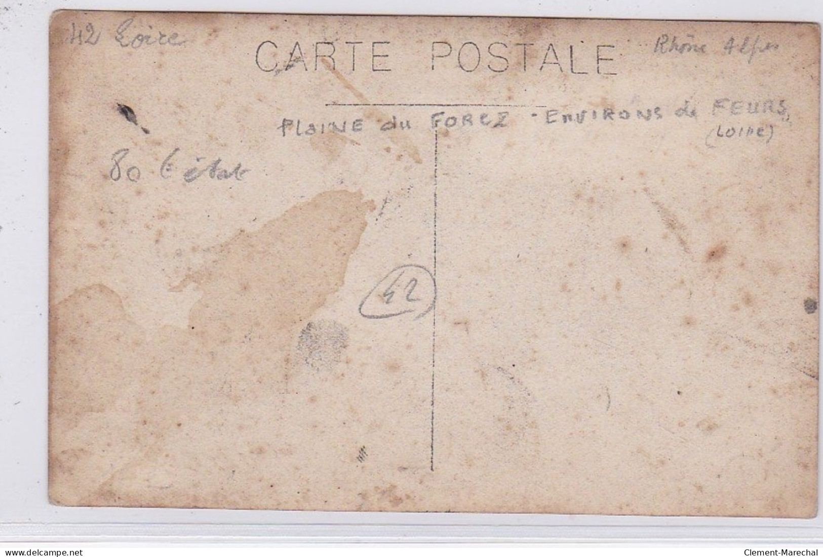 FEURS (environs) : Carte Photo D'une Scène De Chasse (plaine Du Forez) - état - Altri & Non Classificati