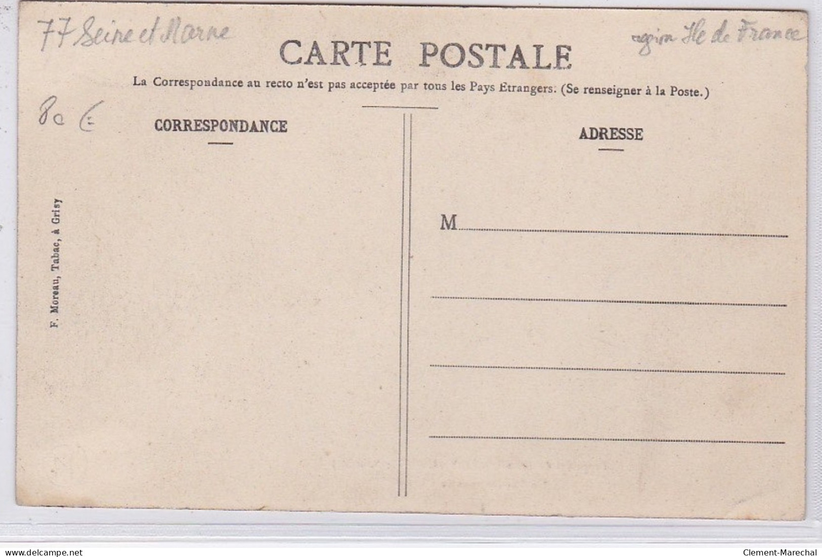 GRISY SUISNES : Propriété Du Mesnil - Un Rendez-vous De Chasse - Très Bon état - Sonstige & Ohne Zuordnung