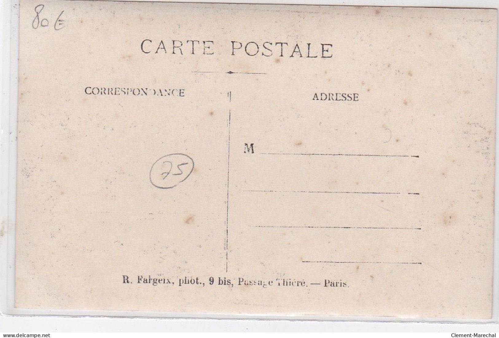 PARIS 3ème : Carte Photo D'un Char Papillon - Carreau Du Temple - Prix D'honneur 1912 - Très Bon état - Paris (03)