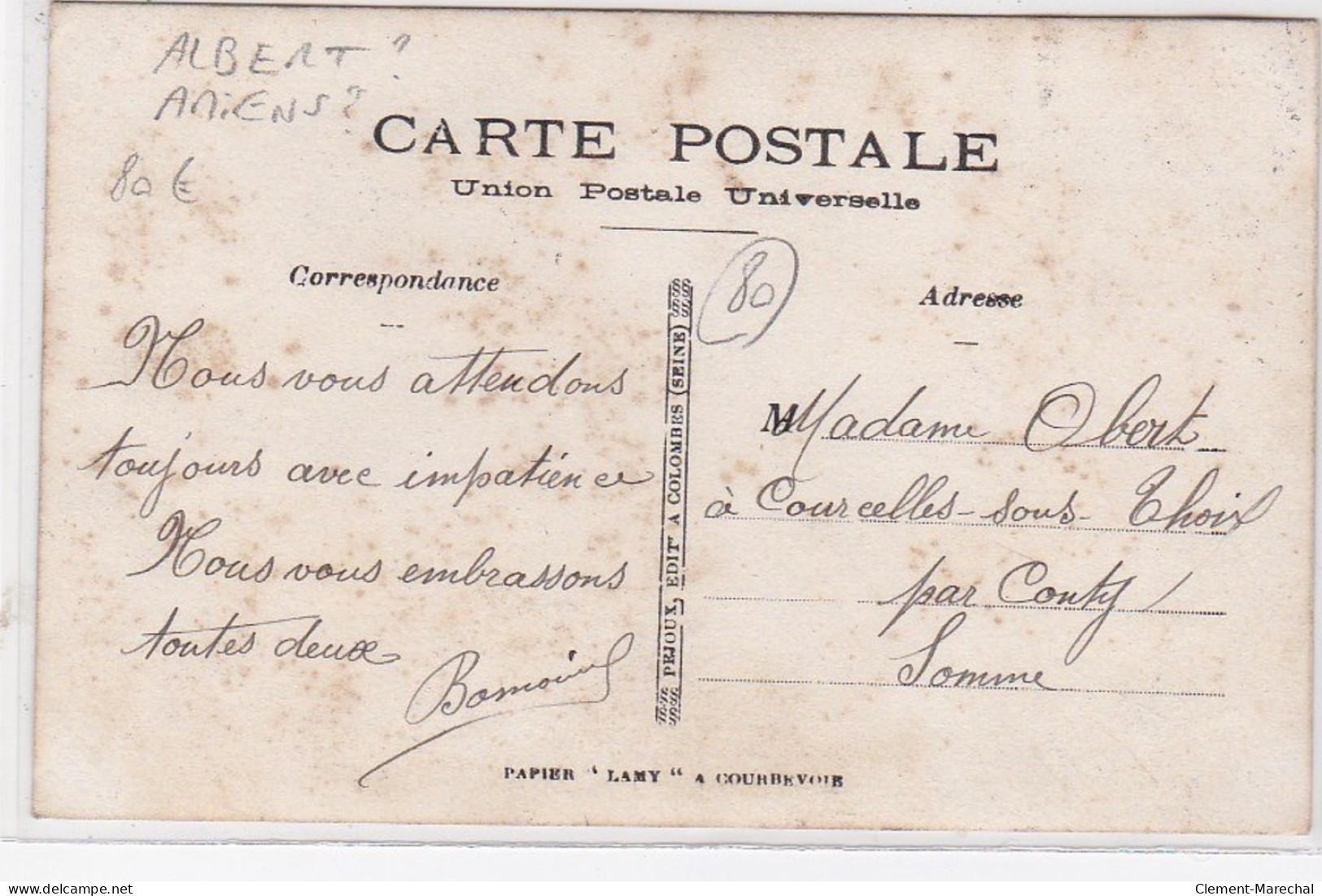 ALBERT ? AMIENS ? : Carte Photo D'une Quincaillerie (papiers Peints) - Très Bon état - Albert