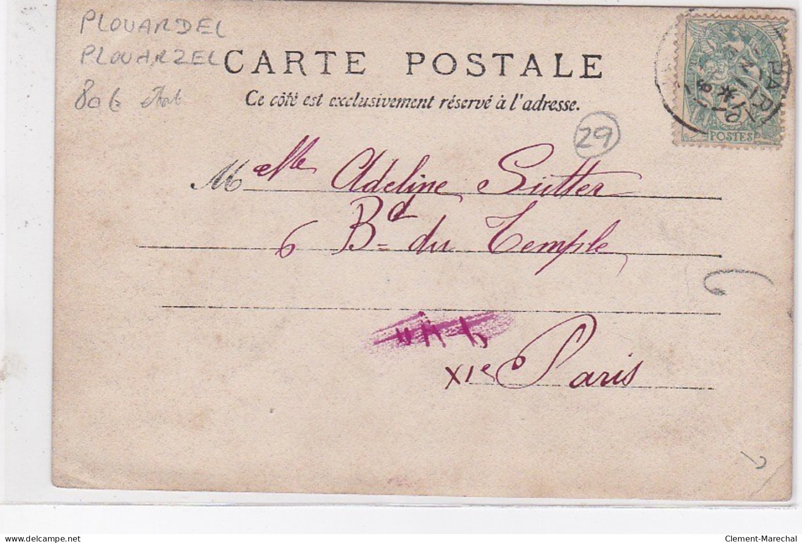 PLOUARDEL (PLOUARZEL) : Carte Photo - état - Other & Unclassified