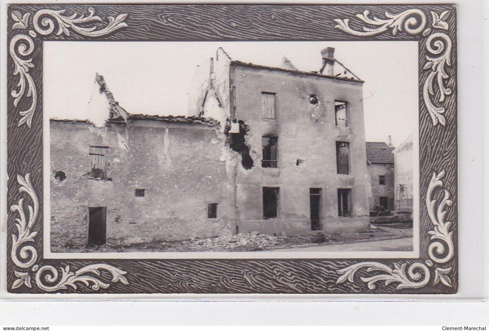 BARCY : 1914/18 - Carte Photo D'un Groupe De Maisons Ayant Souffert Du Bombardement (militaire - Guerre) - Très Bon état - Sonstige & Ohne Zuordnung