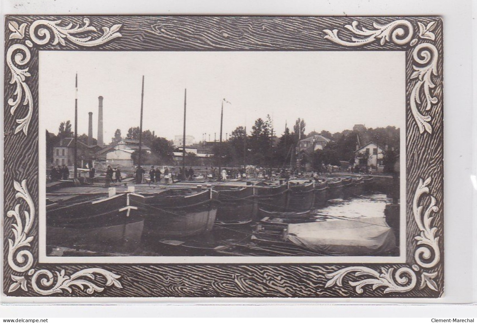 LAGNY SUR MARNE : 1914/18 - Carte Photo Du Pont De Péniches (militaire - Guerre) - Très Bon état - Lagny Sur Marne