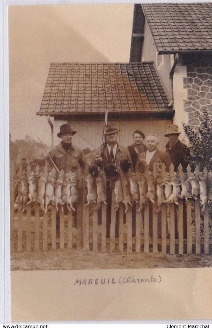 MAREUIL (canton De Rouillac) : Photo Format Cpa D'un Retour De Chasse - Très Bon état - Autres & Non Classés