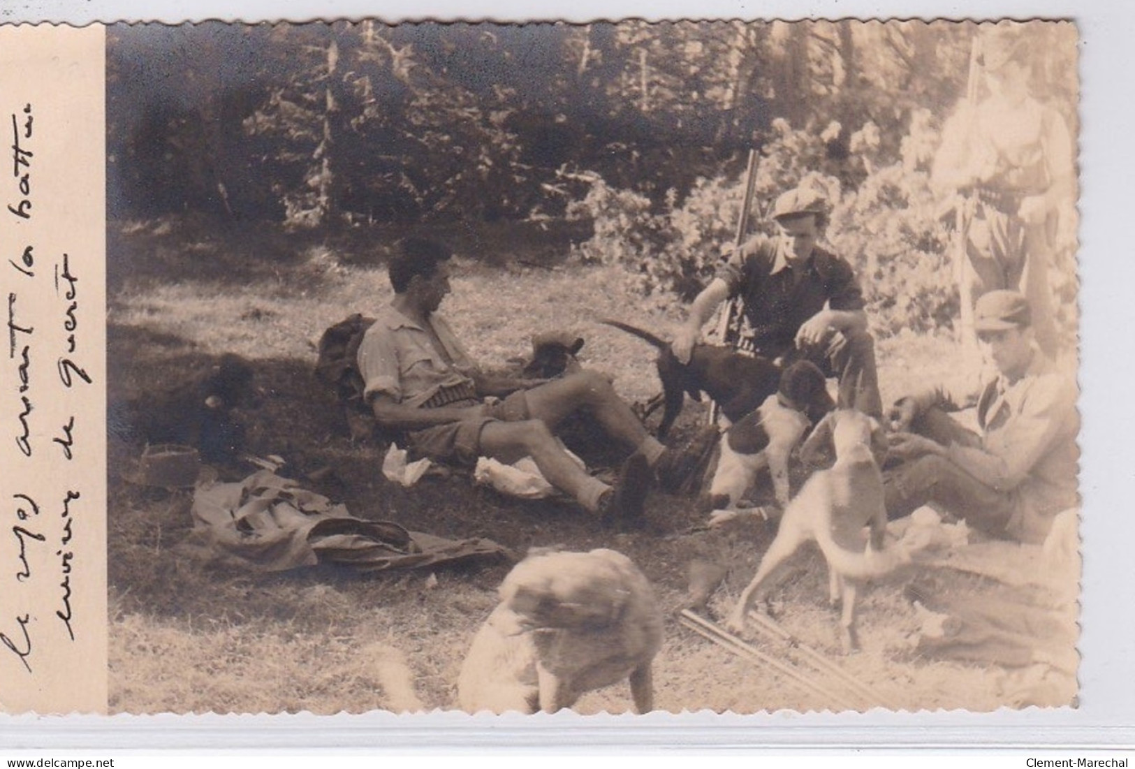 Photo Format Cpa D'une Scène De Chasse Aux Environs De GUERET - Très Bon état - Andere & Zonder Classificatie