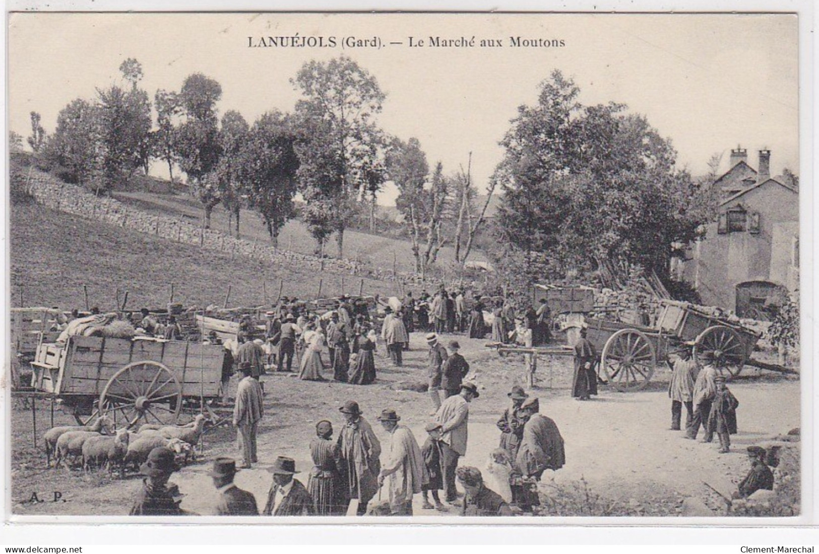 LANUEJOLS : Le Marché Aux Moutons - Très Bon état - Sonstige & Ohne Zuordnung