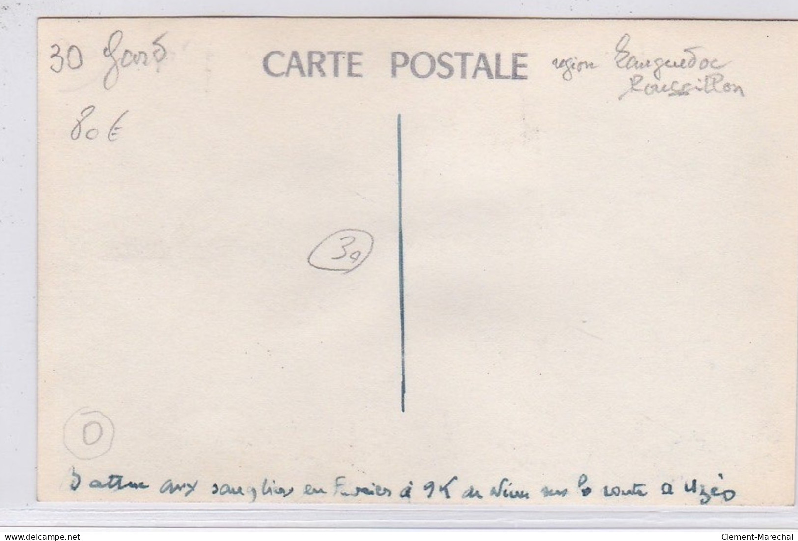 Carte Photo D'une Scène De Chasse Sur La Route D'UZES à 9 Km De Nimes (automobile) - Très Bon état - Other & Unclassified