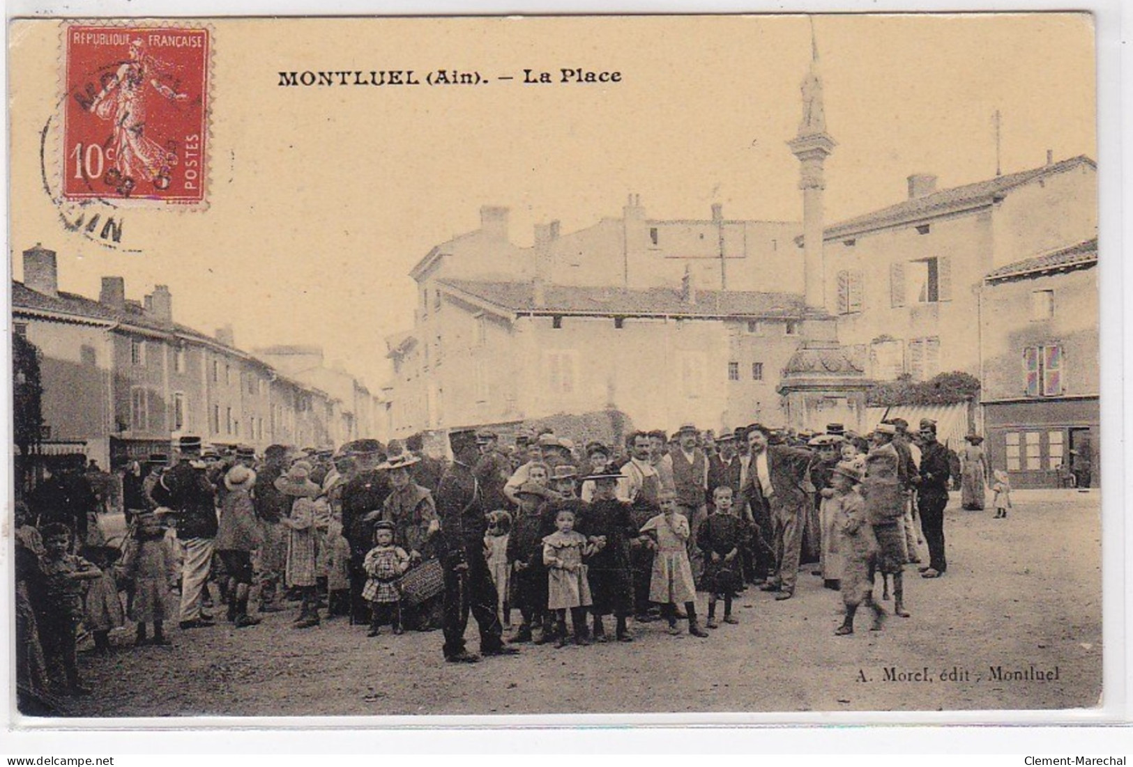 MONTLUEL : La Place (très Animée) - Très Bon état - Montluel