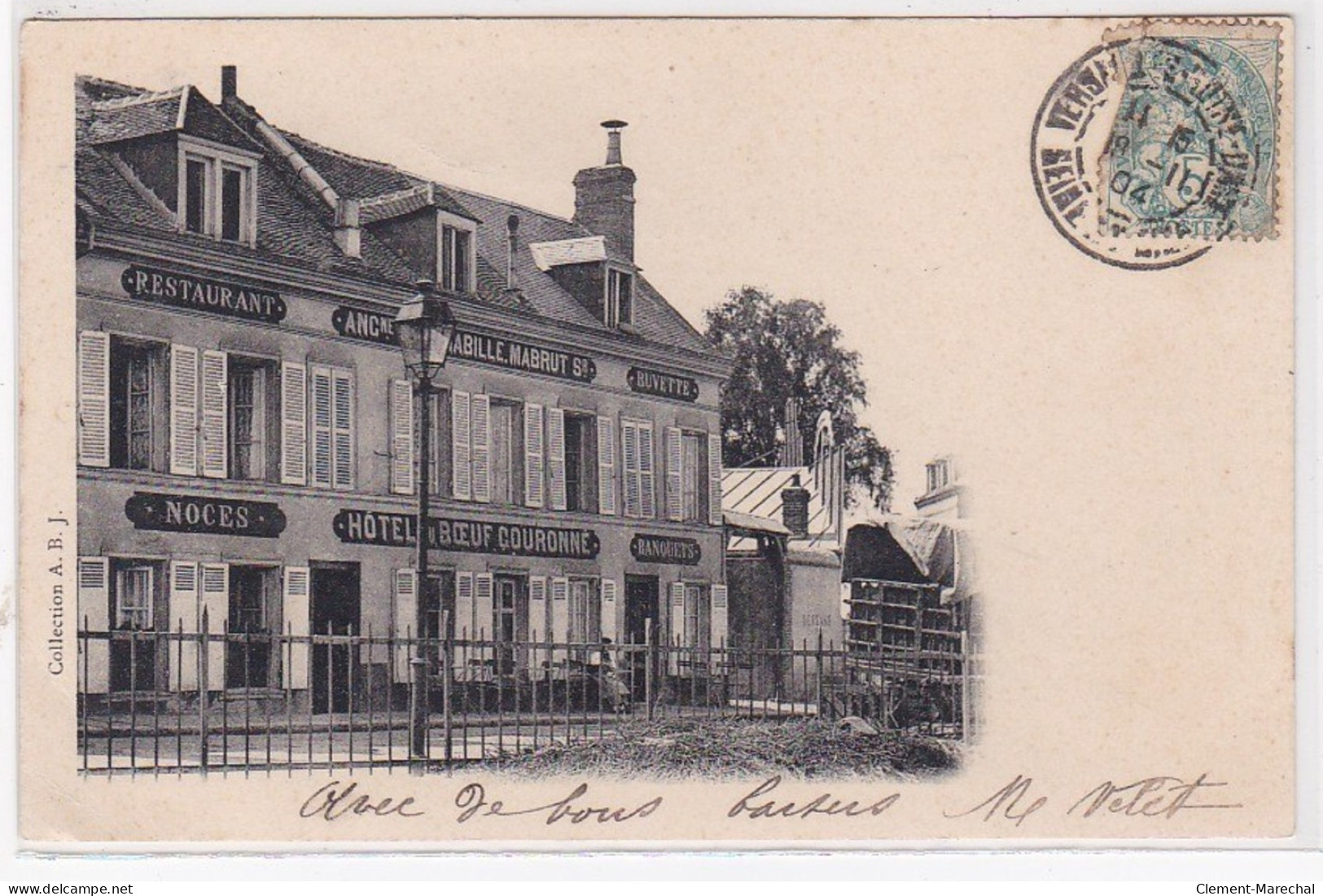 VERSAILLES : Restaurant Hotel Du Boeuf Couronné - Très Bon état - Versailles