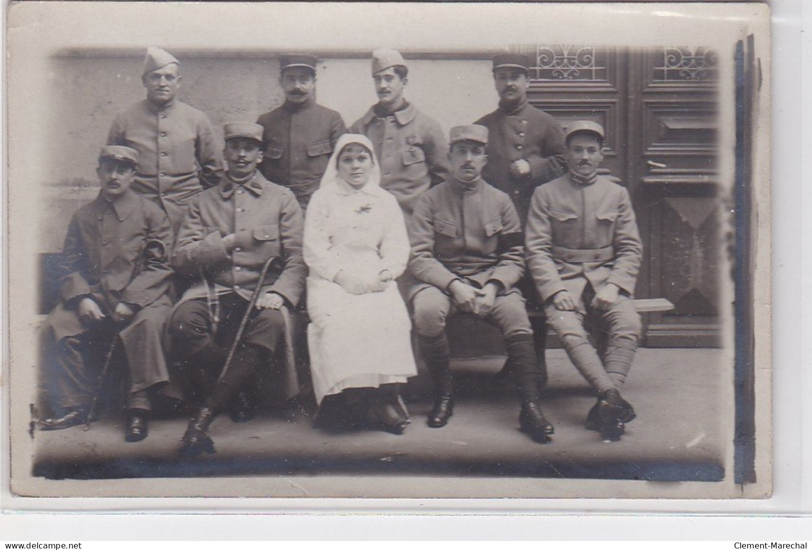 VICHY : Lot De 2 Cartes Photo De L'hopital Militaire à L'hotel HELDER (guerre 14/18) - Très Bon état - Vichy