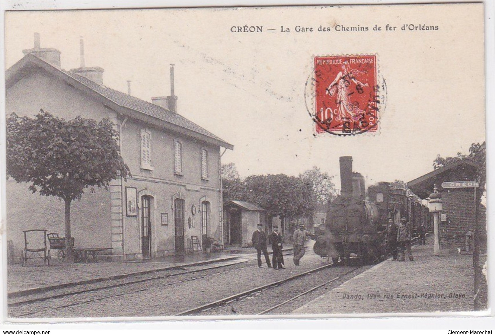 CREON : La Gare Des Chemins De Fer D'Orléans - Très Bon état - Altri & Non Classificati