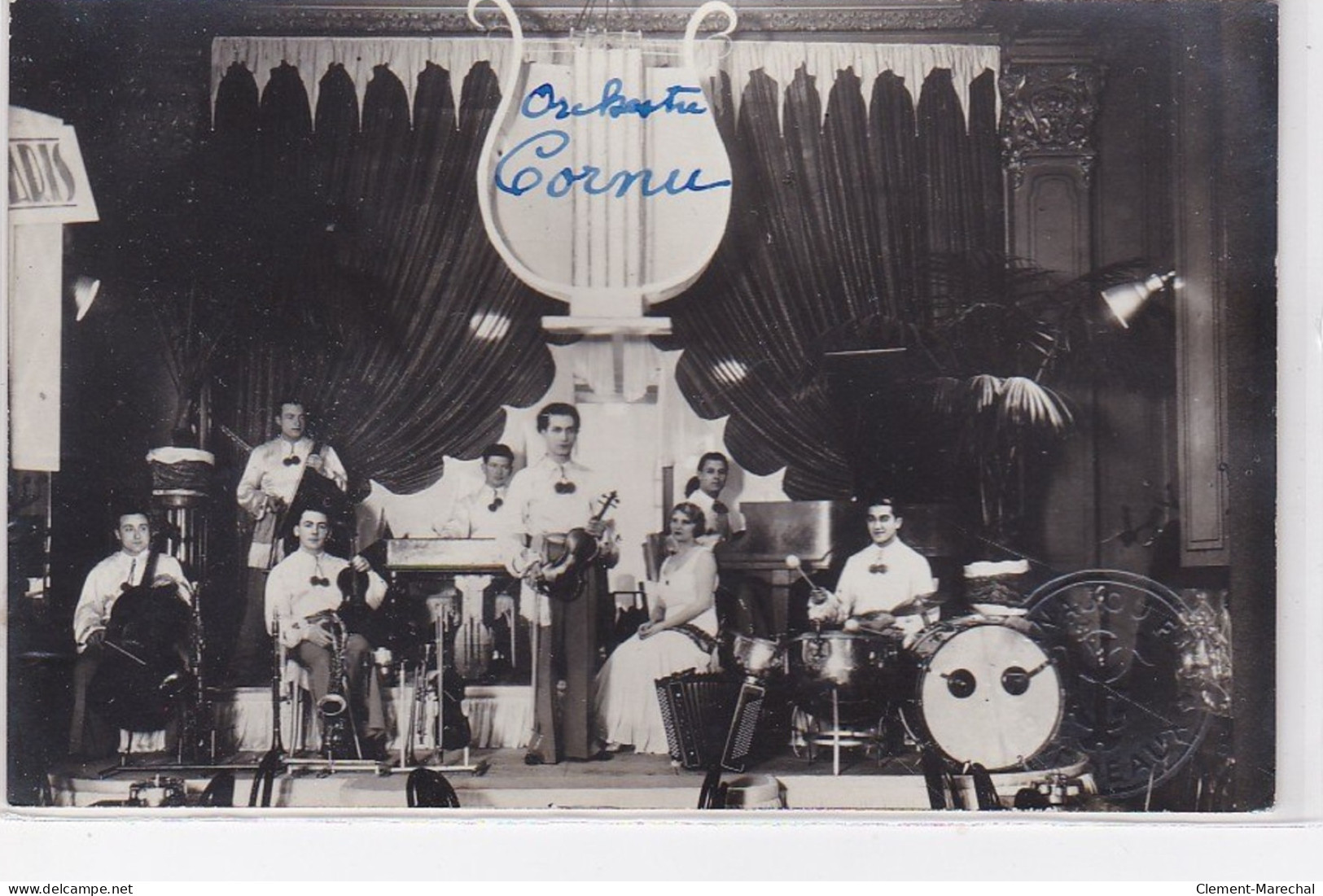 BORDEAUX : Carte Photo De L'orchestre Antoine CORNU (photo PANAJOU Frères) - Très Bon état - Bordeaux