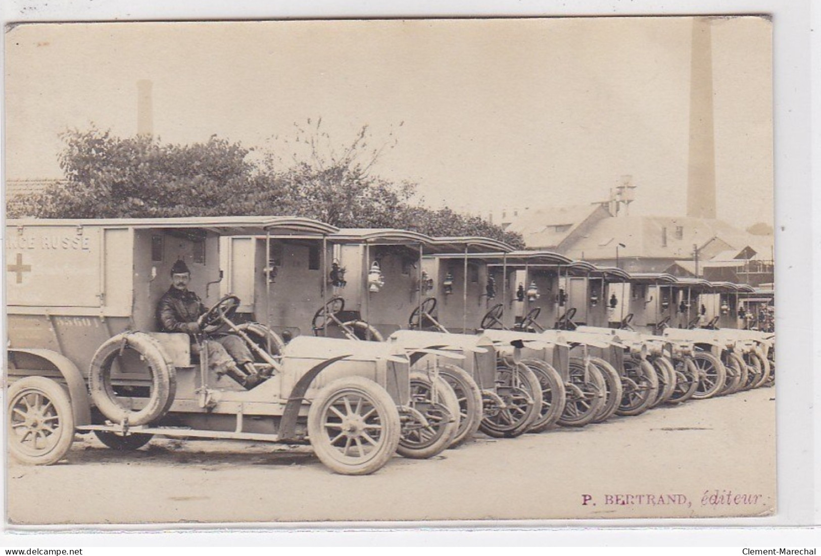 A LOCALISER : Carte Photo D'ambulances Russes (guerre 14/18 - Militaire) (Bertrand éditeur) - Très Bon état - Otros & Sin Clasificación