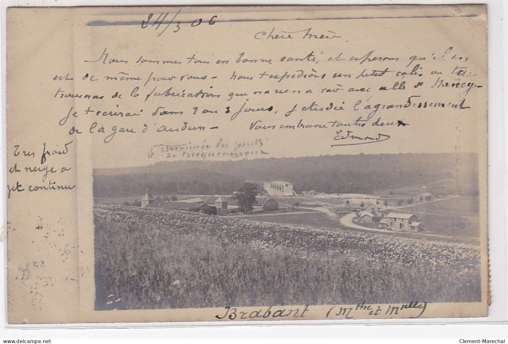 BRABANT : Carte Photo D'une Vue Générale Du Village En 1906 - Très Bon état - Sonstige & Ohne Zuordnung