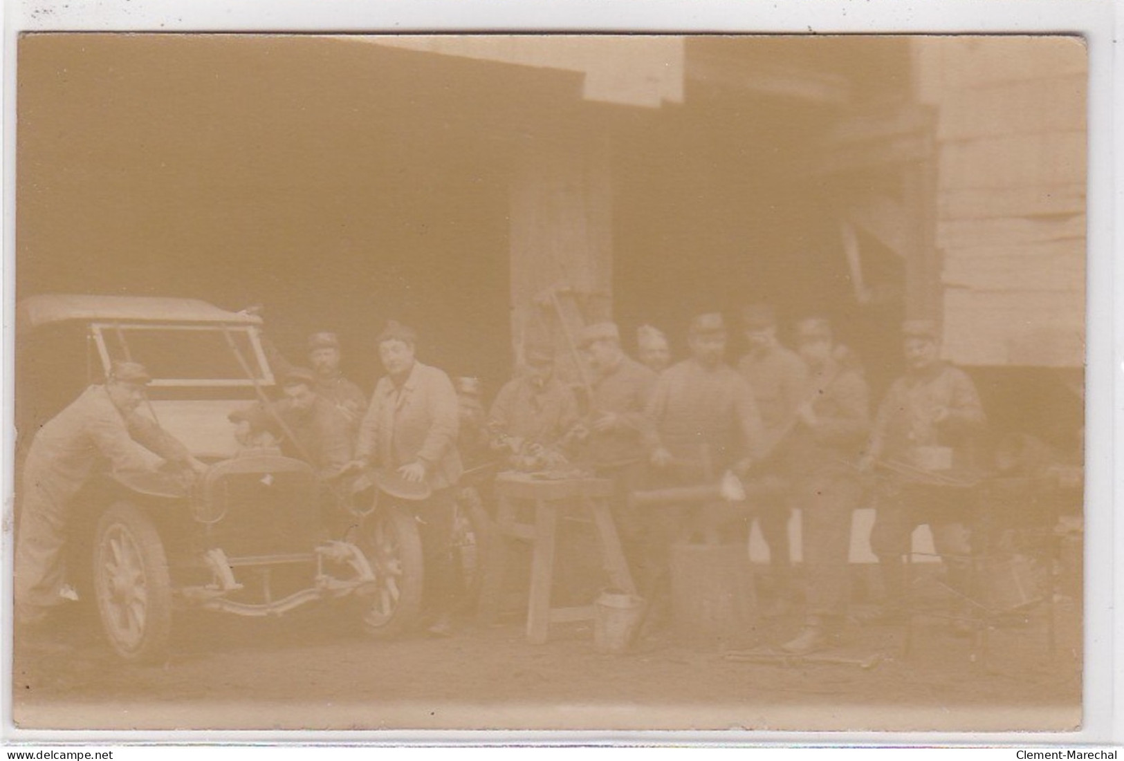 BAUD : Carte Photo De Militaires (automobile) - Très Bon état - Baud