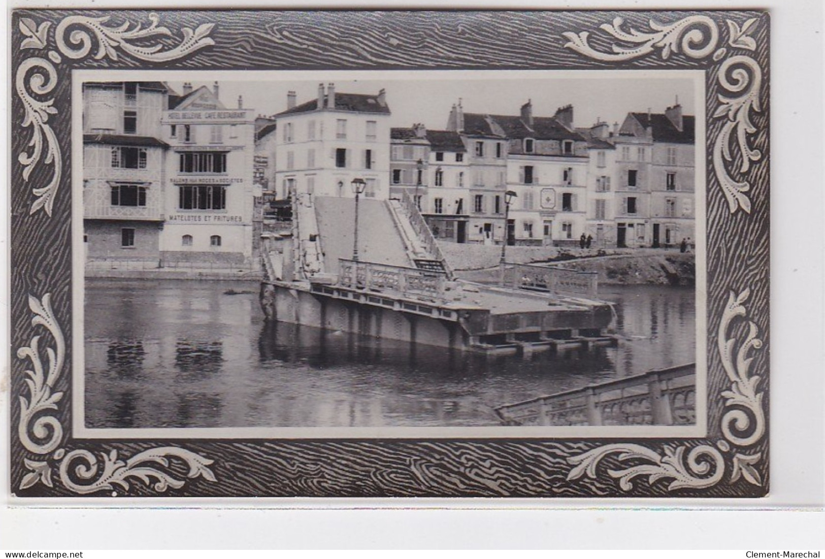 LAGNY SUR MARNE : 1914/18 - Carte Photo Du Pont De Fer (militaire - Guerre) - Très Bon état - Lagny Sur Marne