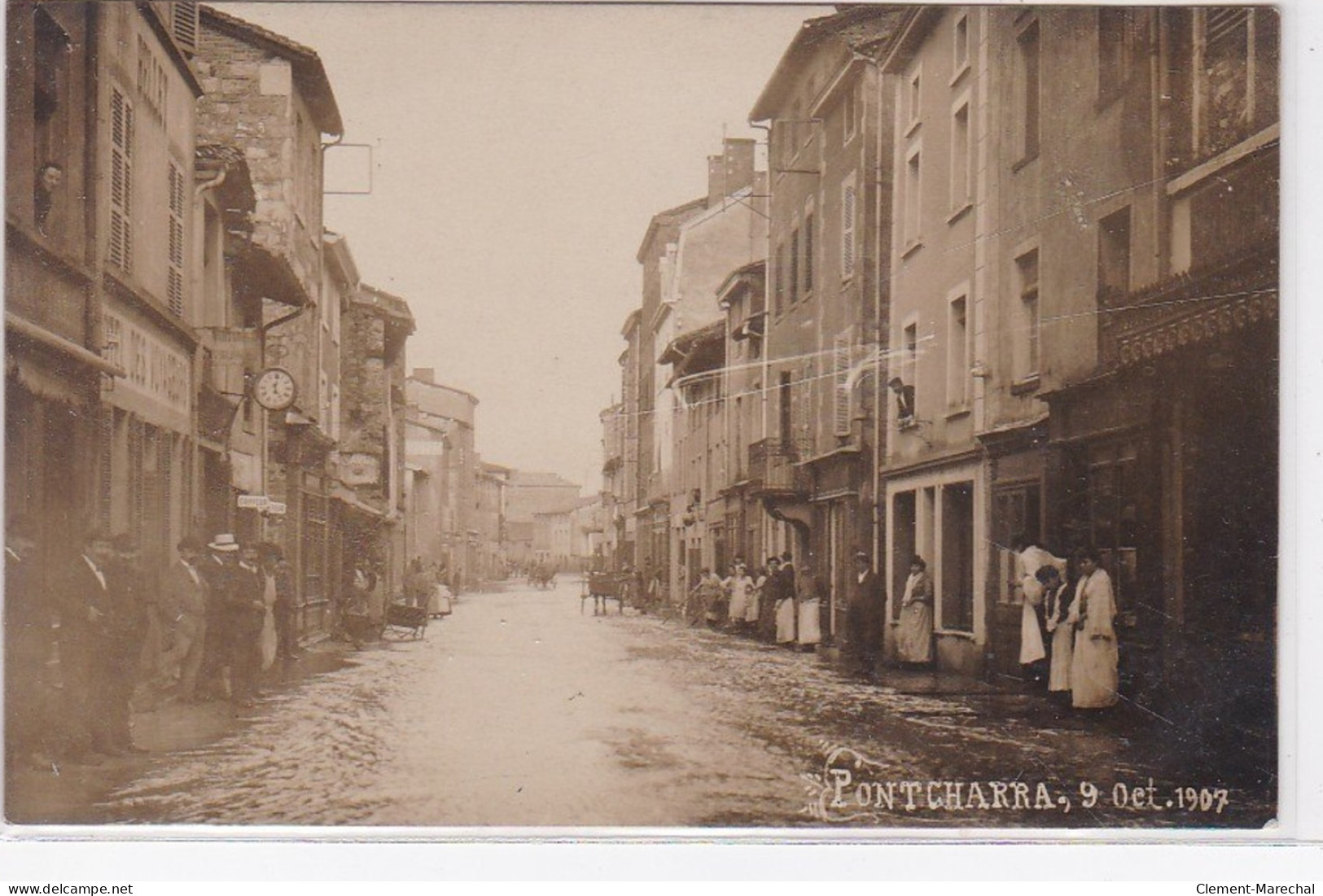 PONTCHARRA : Carte Photo Des Inondations En 1907 - Très Bon état - Pontcharra