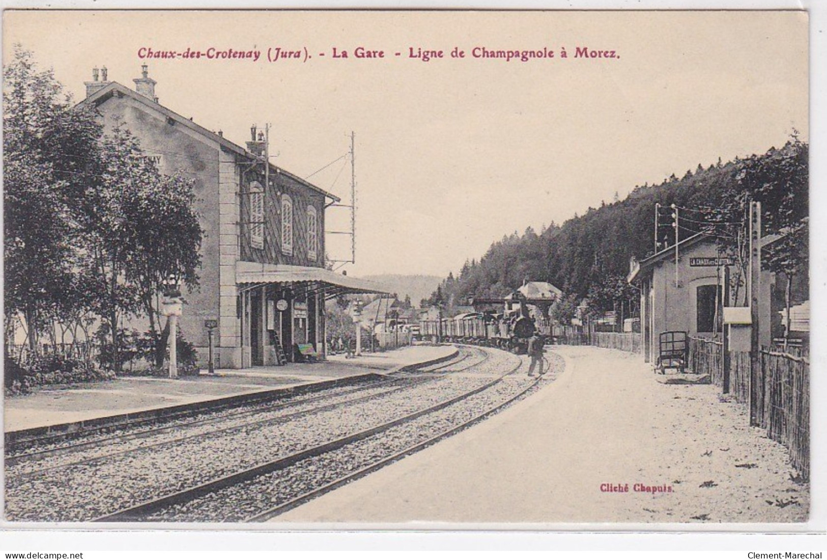 CHAUX DES CROTENAY : La Gare - Très Bon état - Autres & Non Classés