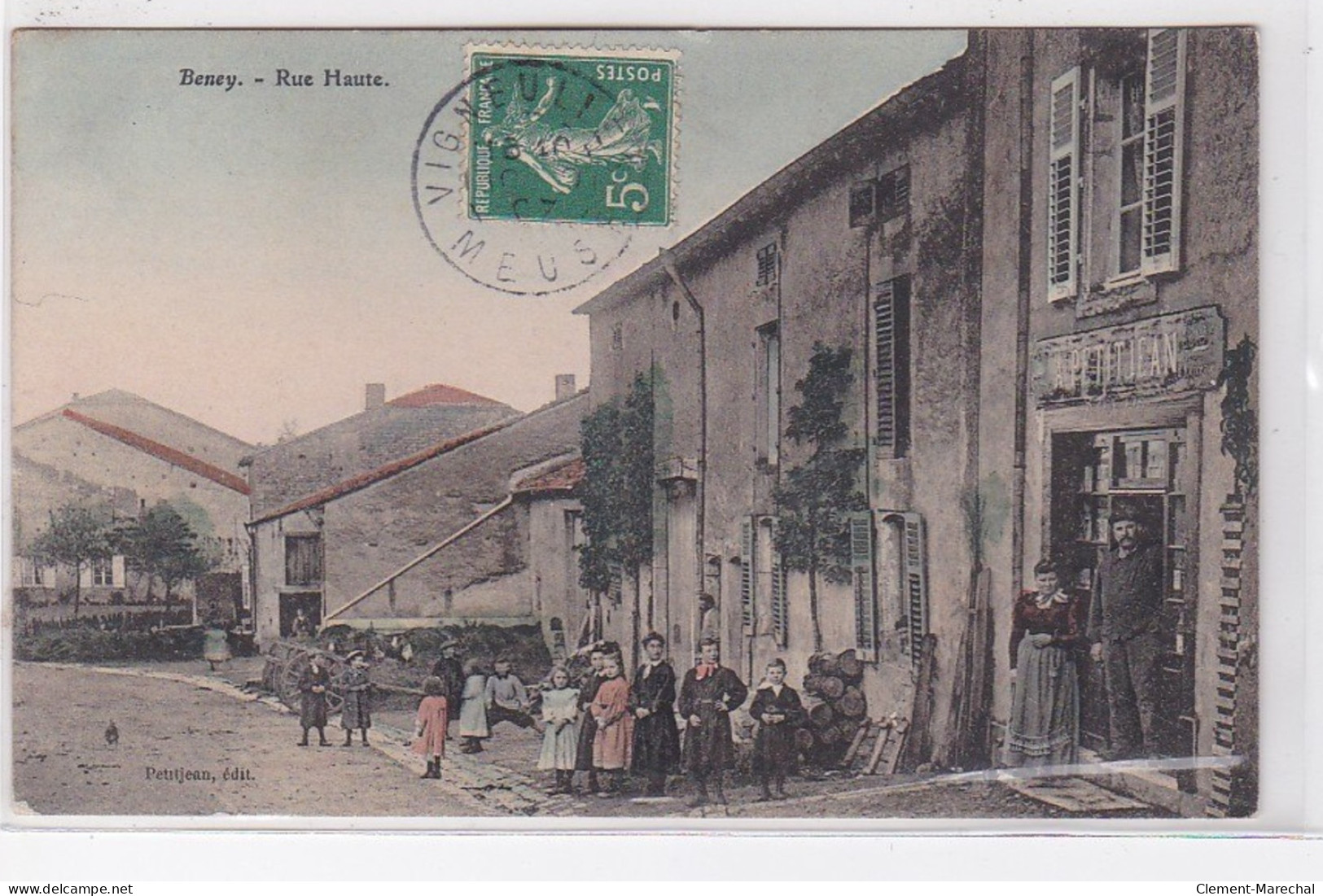 BENNAY : Rue Haute (PETITJEAN Magasin) - Très Bon état - Altri & Non Classificati