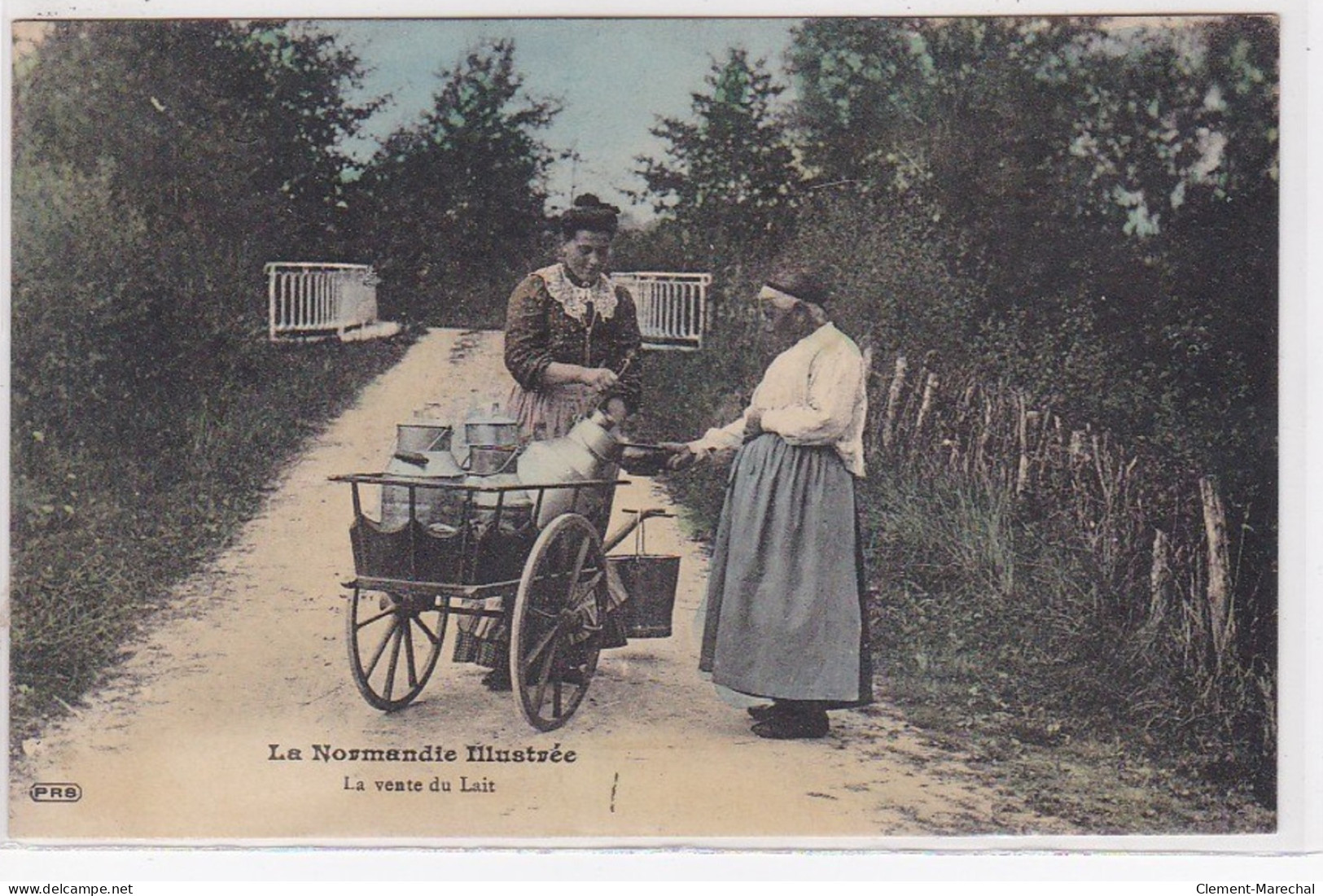 LA NORMANDIE ILLUSTREE : La Vente Du Lait (rare En Couleur) - Très Bon état - Altri & Non Classificati