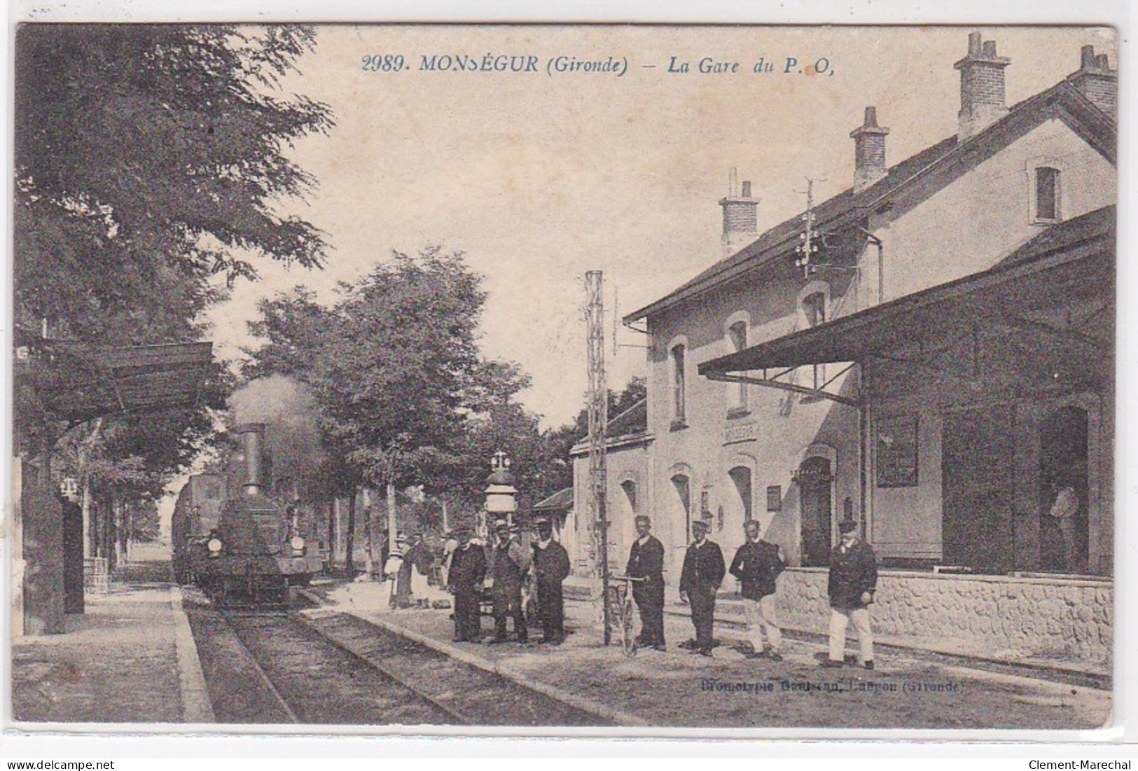 MONSEGUR : La Gare Du P.O. - Très Bon état - Altri & Non Classificati