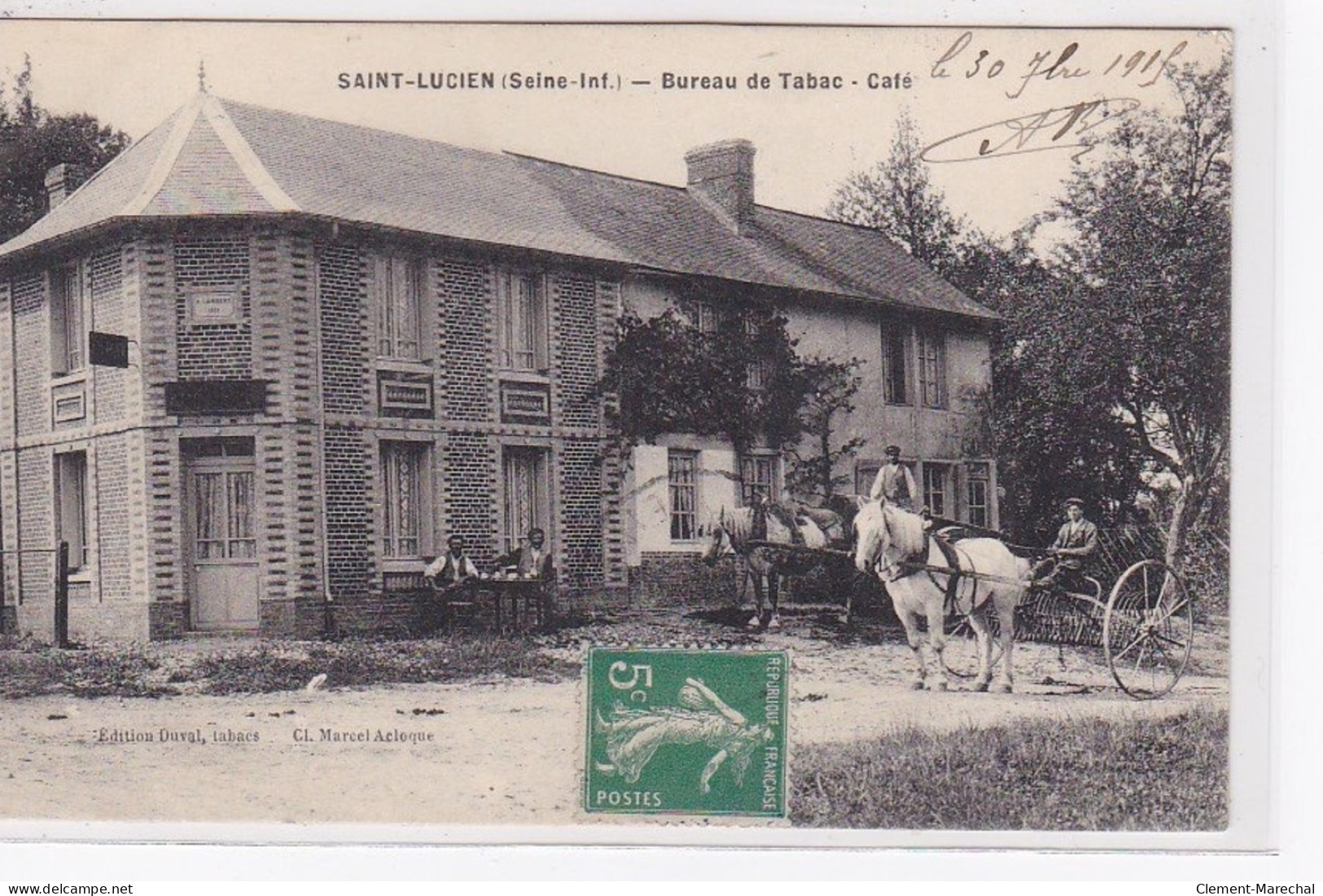 SAINT LUCIEN : Le Bureau De Tabac - Café - Très Bon état - Autres & Non Classés