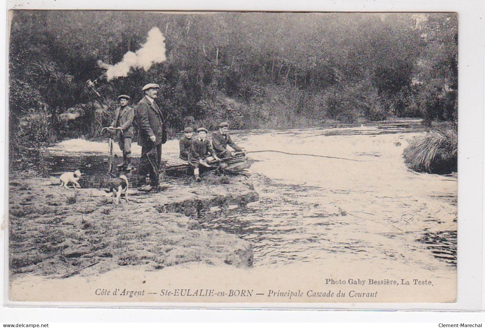 SAINT EULALIE En BORN : Pecheurs Et Chasseurs à La Principal Cascade Du Courant - Très Bon état - Andere & Zonder Classificatie