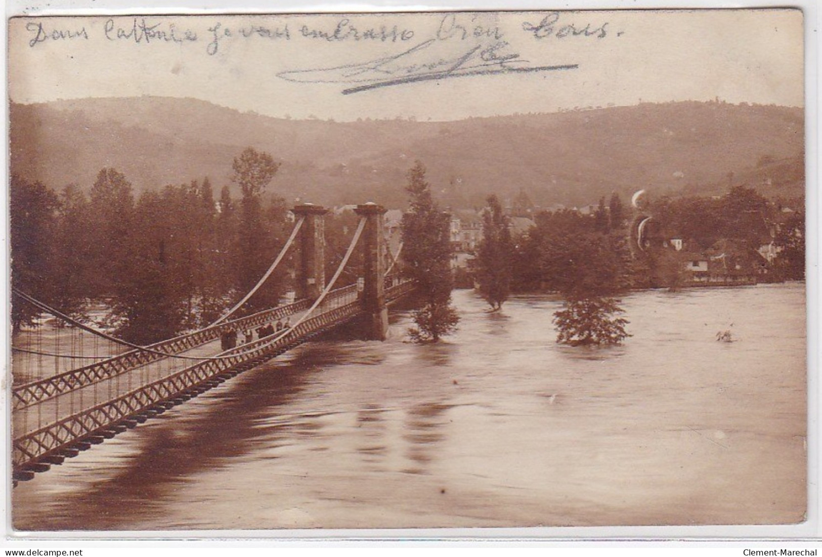 MEHUN SUR YEVRE : Carte Photo Des Inondations - Très Bon état - Mehun-sur-Yèvre