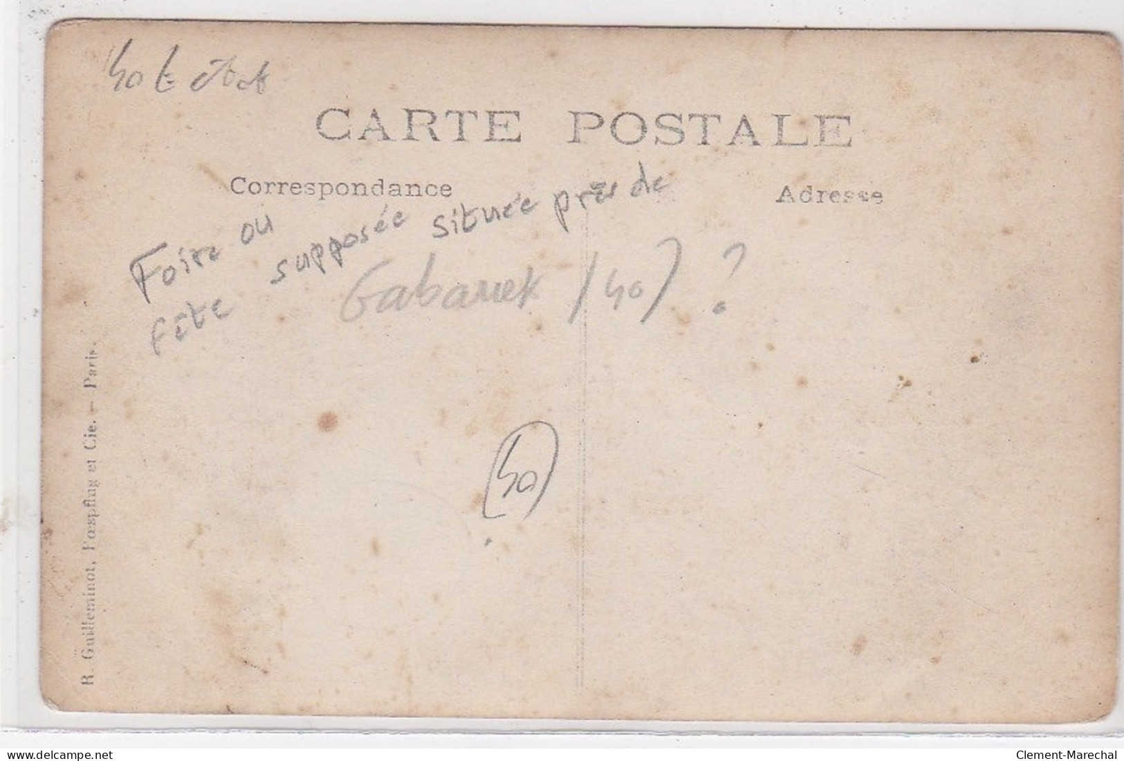 LANDES - A Localiser : Carte Photo D'une Foire - Bon état (coins Arrondis) - Andere & Zonder Classificatie