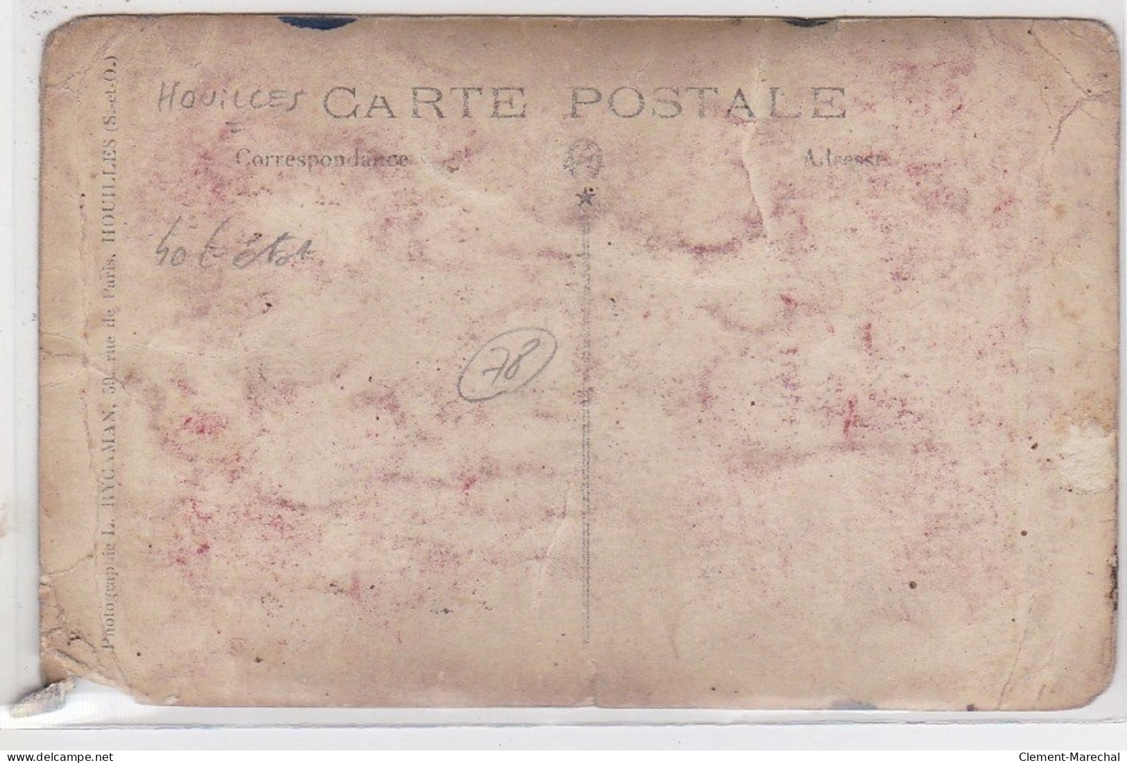 HOUILLES : Carte Photo (societe De Gymnastique - état - Houilles