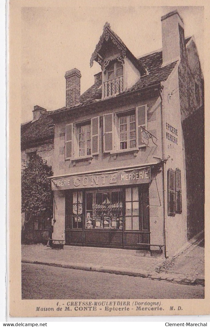 CREYSSE MOULEYDIER : Maison CONTE - épicerie - Mercerie - Très Bon état - Andere & Zonder Classificatie