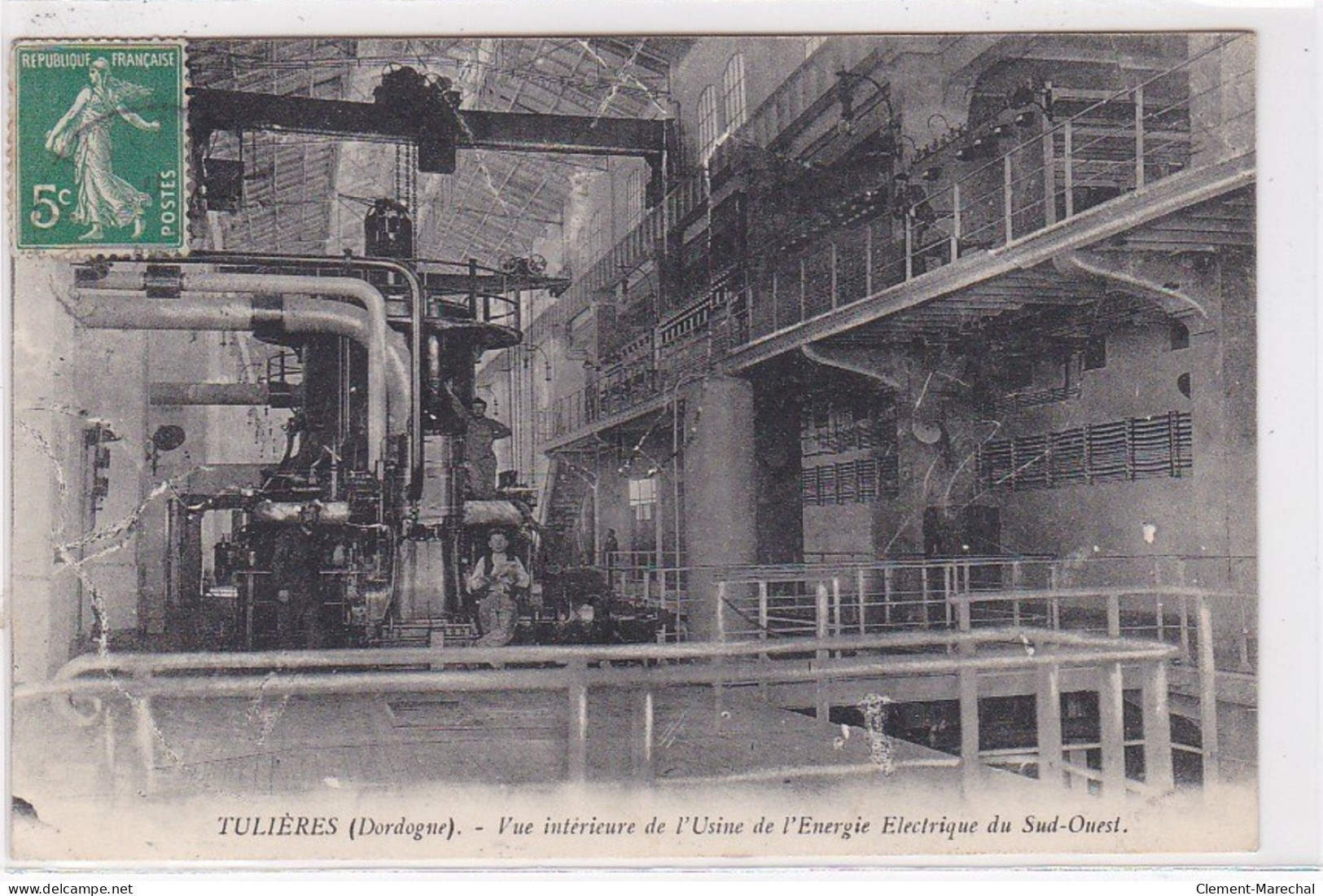 TULIERES : Vue Intérieure De L'usine D'énergie électrique Du Sud-ouest - Très Bon état - Andere & Zonder Classificatie