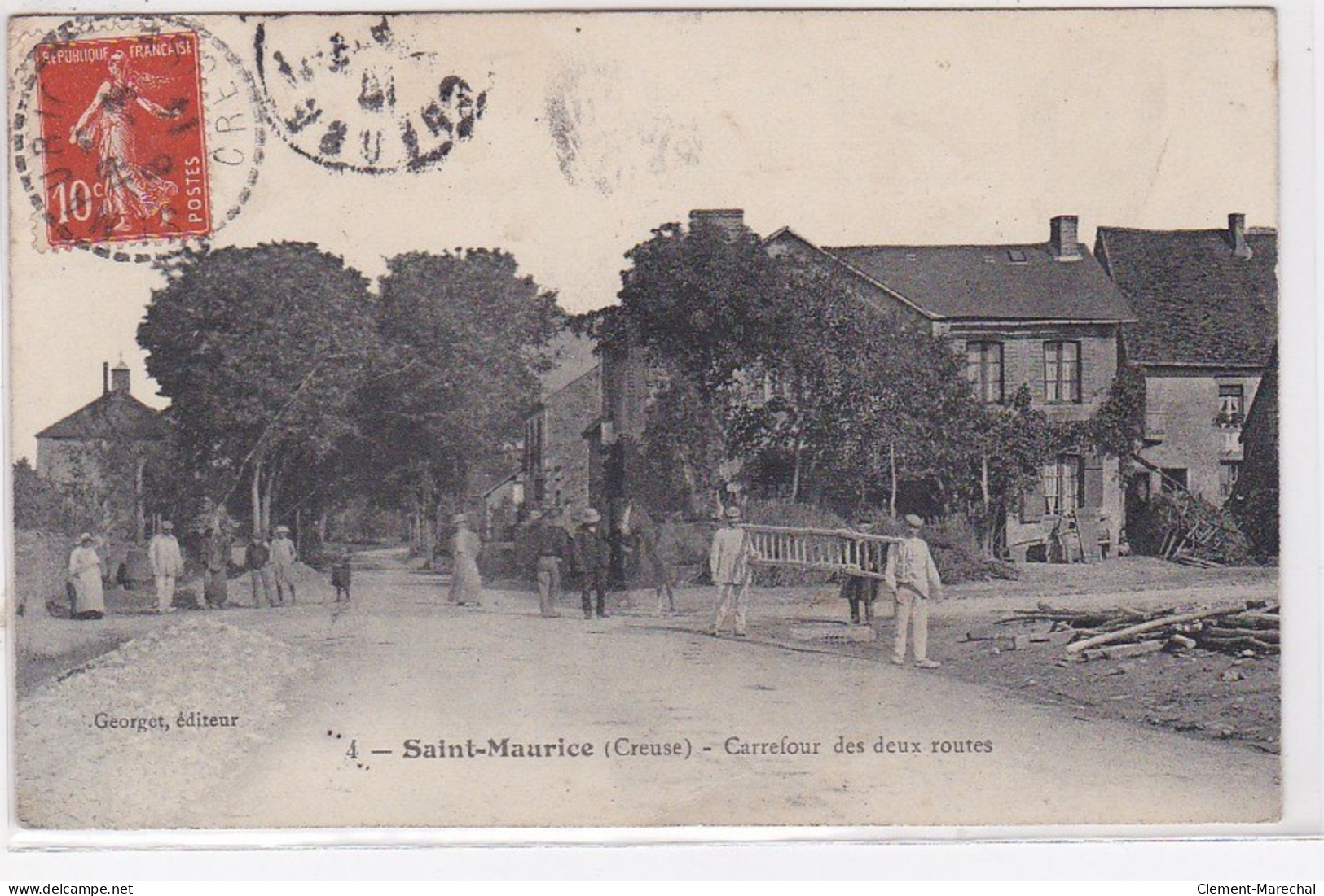 SAINT MAURICE : Carrefour Des Deux Routes - Bon état - Andere & Zonder Classificatie