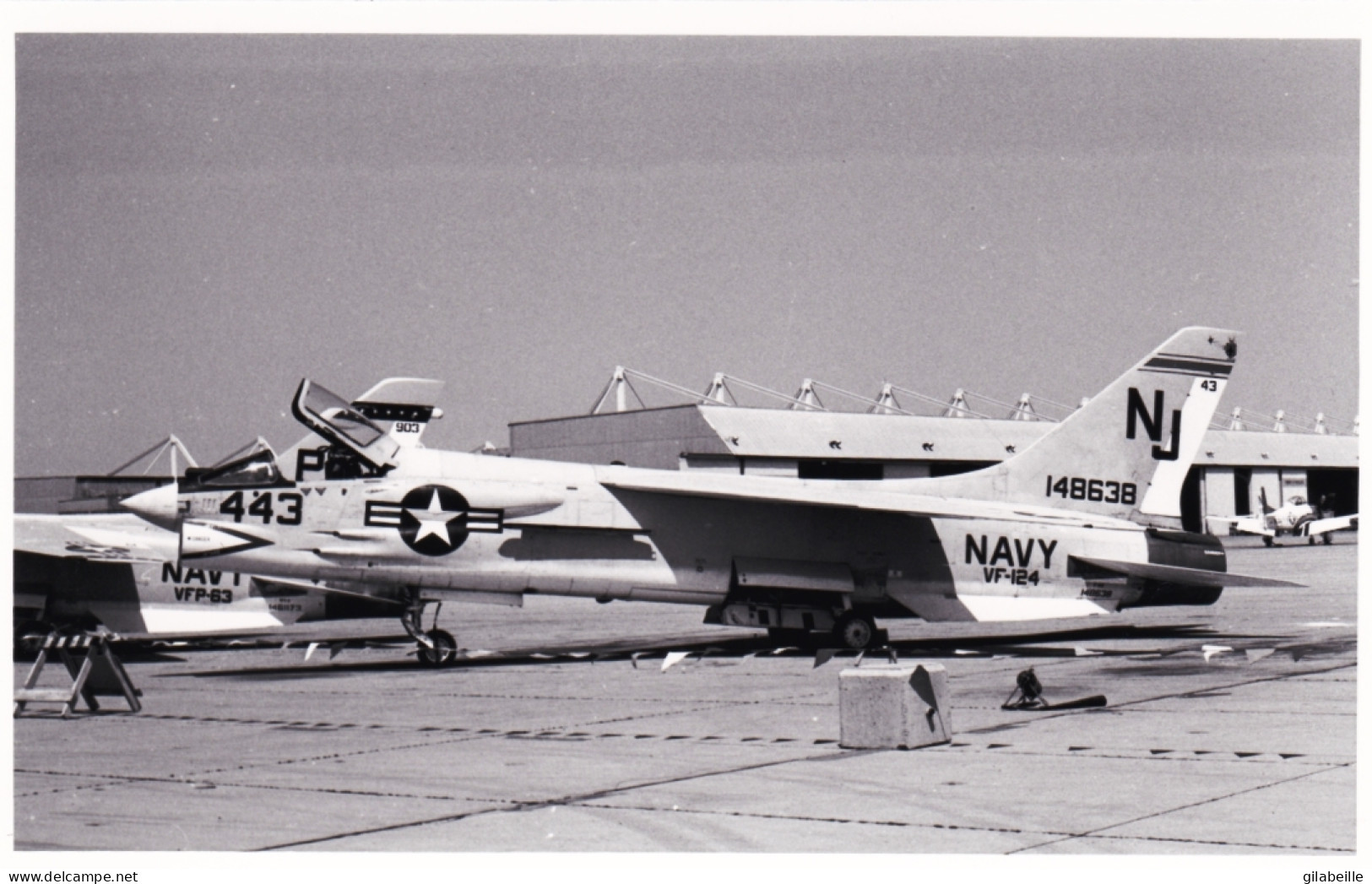 Photo Originale - Airplane - Plane - Aviation - Militaria - Avion Militaire Vought F-8 Crusader - Aviation