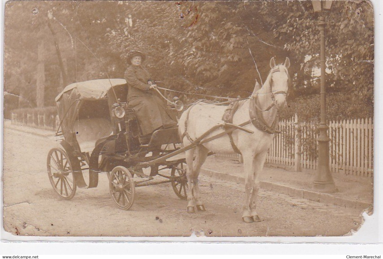 ARCACHON : Lot De 2 Cartes Photo Et D'une Cpa - Voiture à Sable Et Attelage) - état - Arcachon