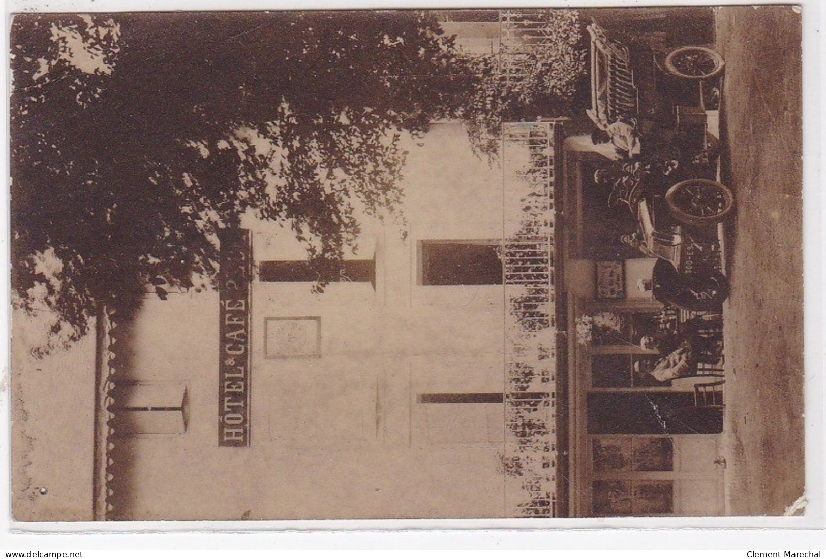 ARFONS : Carte Photo De L'hotel - Café PECH - Bon état - Autres & Non Classés