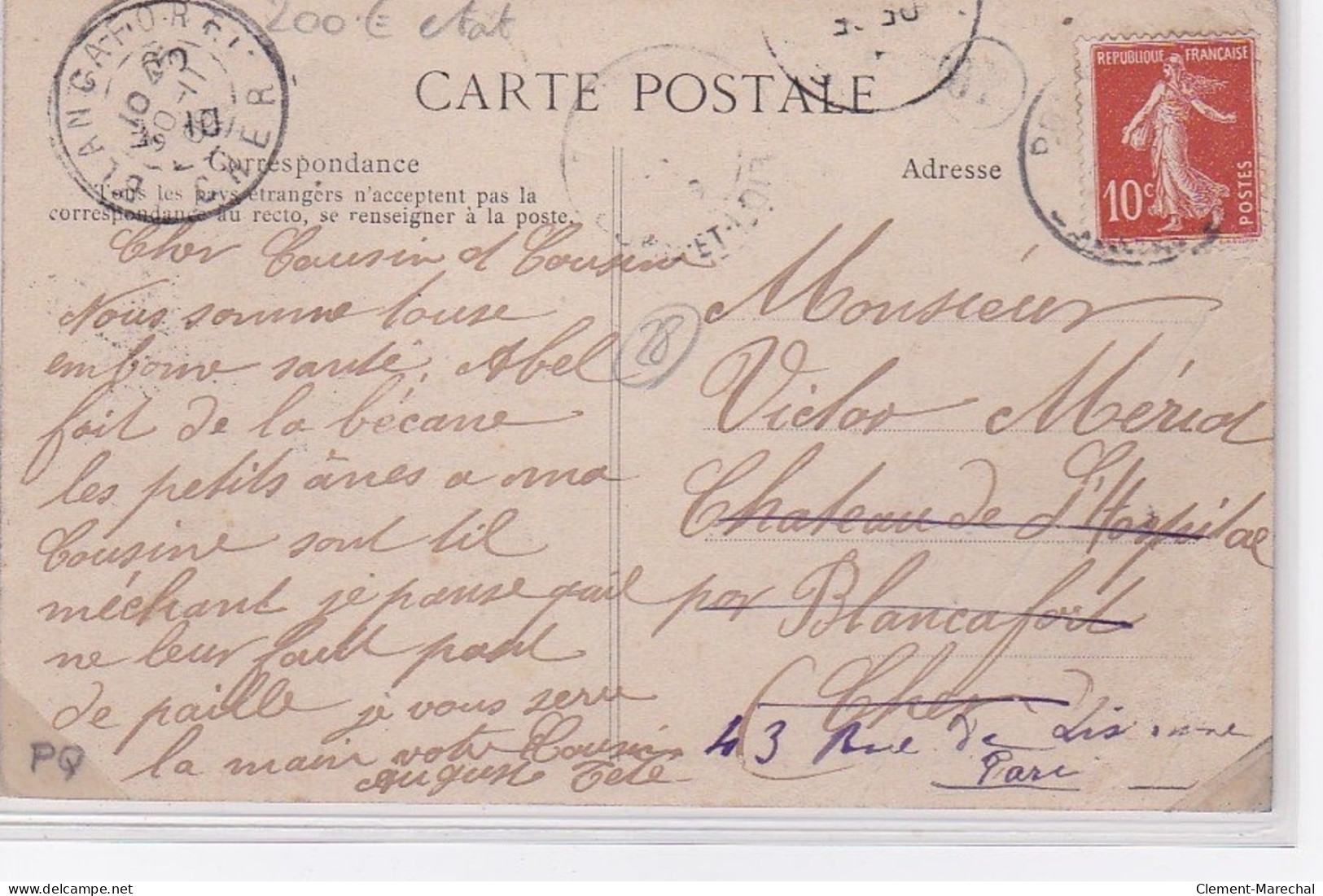 Chateau De La Tuilerie : La Saint Hubert En 1908 - état - Other & Unclassified