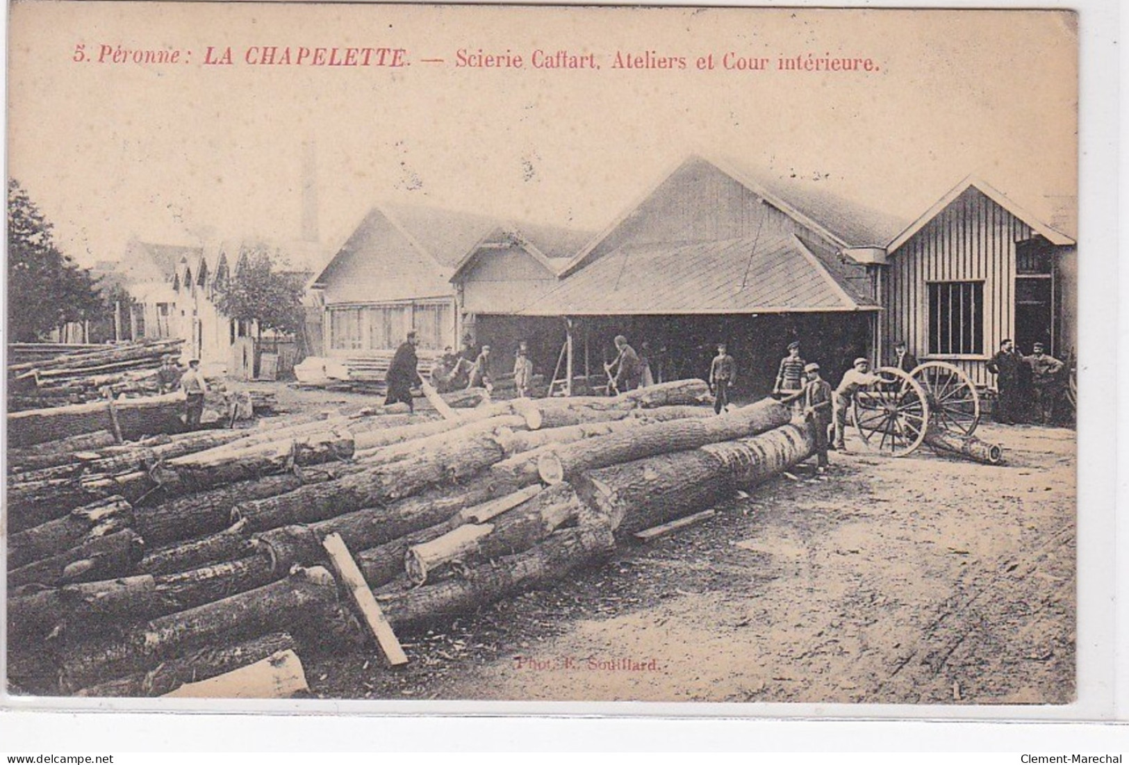 PERONNE - LA CHAPELETTE : Scierie CAFFART - Ateliers Et Cour Intérieur - Très Bon état - Peronne