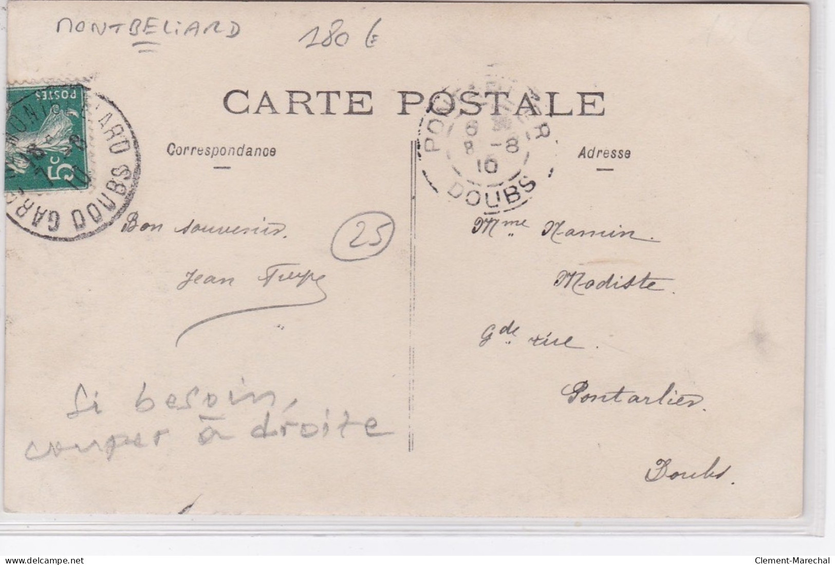 MONTBELIARD : Carte Photo De La Droguerie, Magasin De Couleurs Et Vernis - Très Bon état - Montbéliard